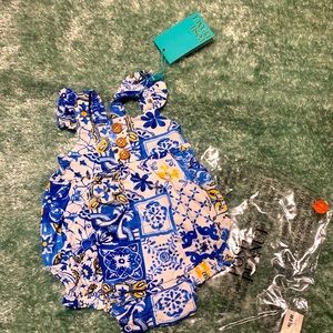 Posh Peanut Paola bubble romper